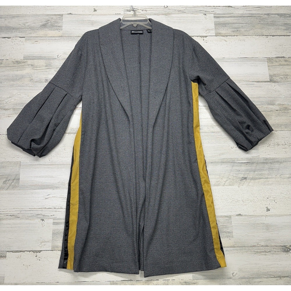 New York & Co‎ 7th Avenue Women's Size XS Oversized Blazer Long Gray Jacket